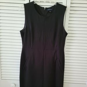 Ponte a-line black dress